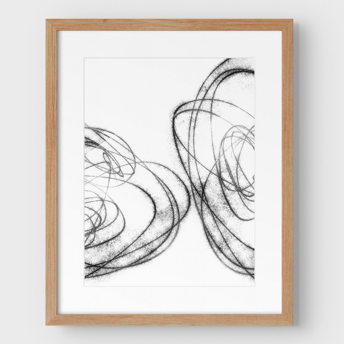 Black and White Scribble II Print