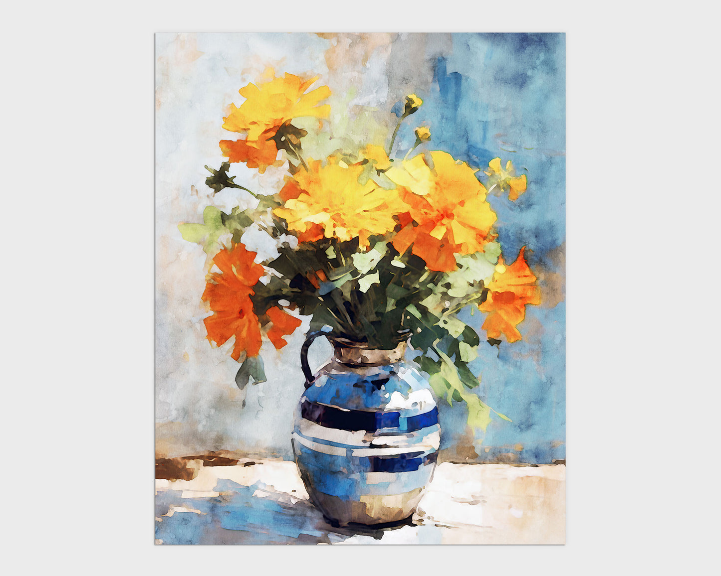 Orange Marigolds Still Life