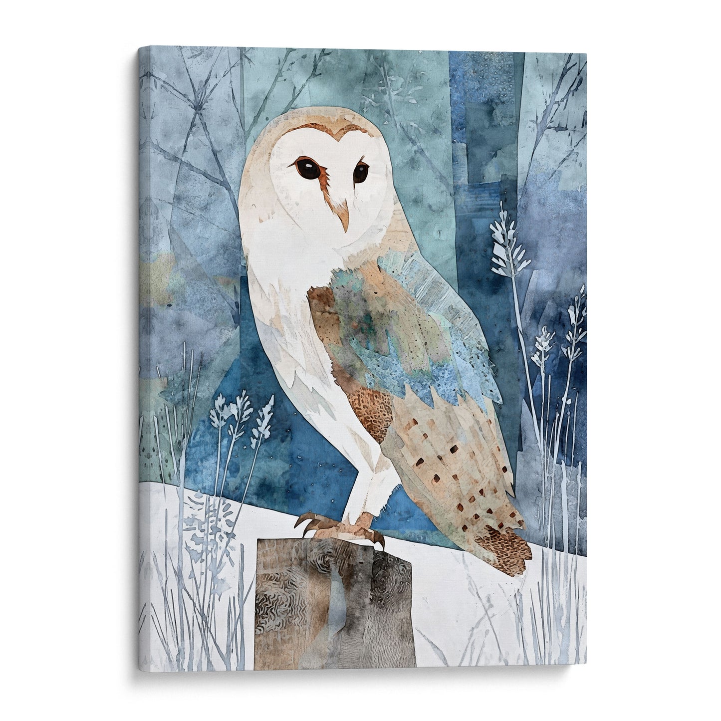 Barn Owl Watercolor Art Print