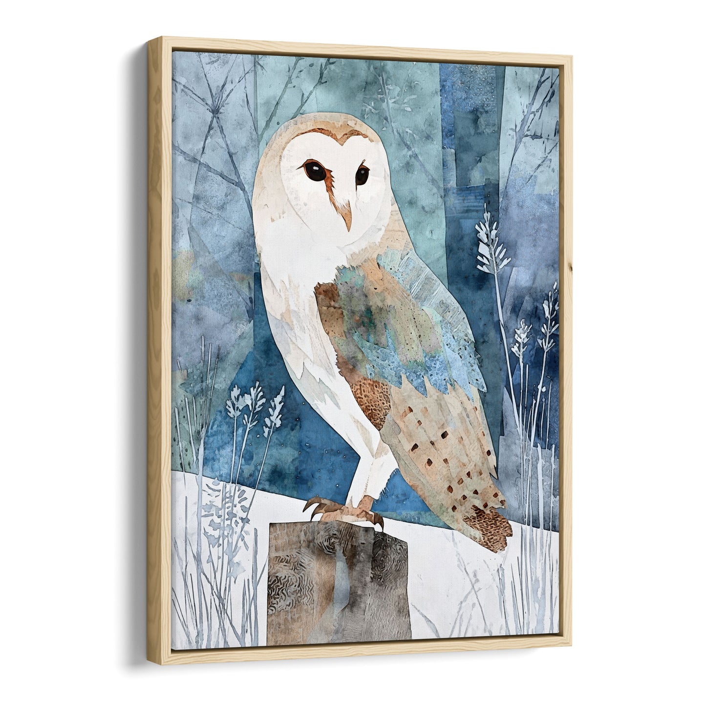 Barn Owl Watercolor Art Print