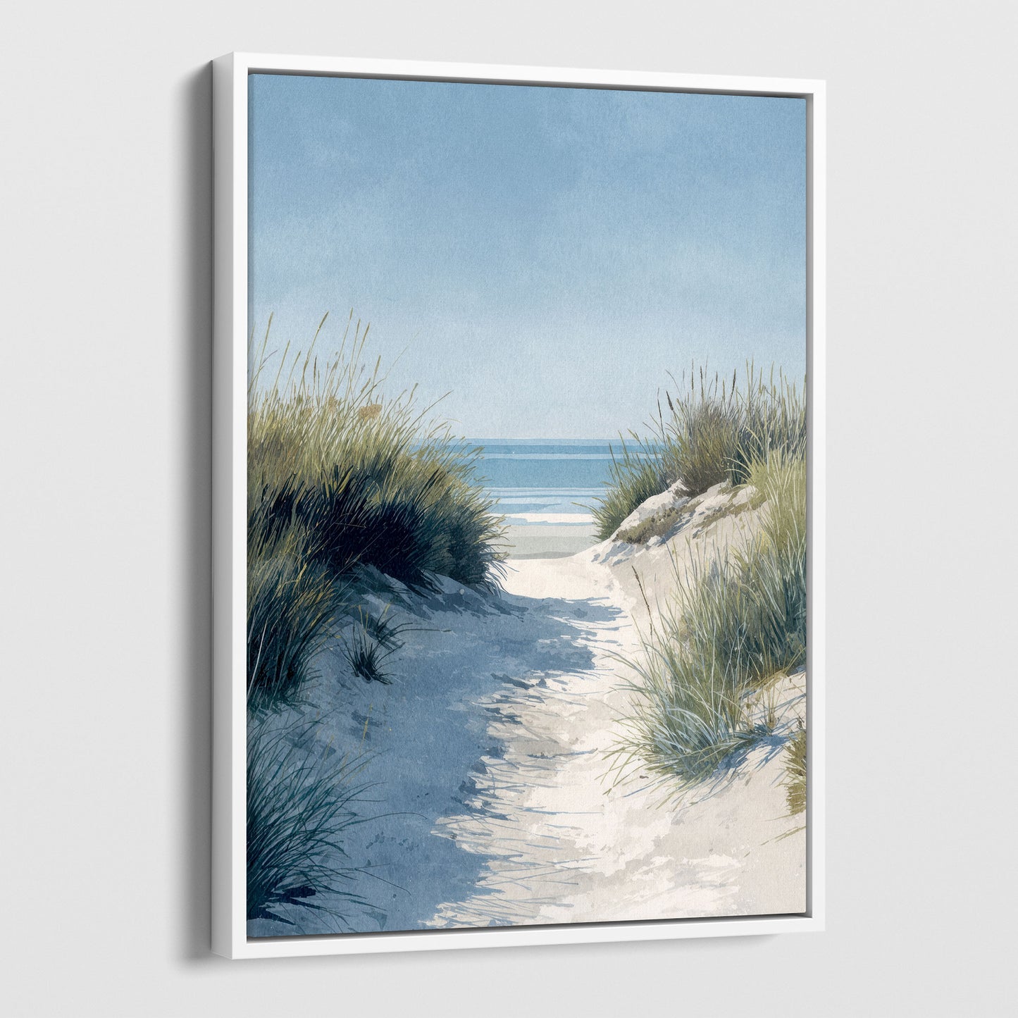 Coastal Dune Path Watercolor Print