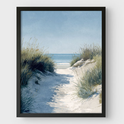 Coastal Dune Path Watercolor Print