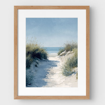 Coastal Dune Path Watercolor Print