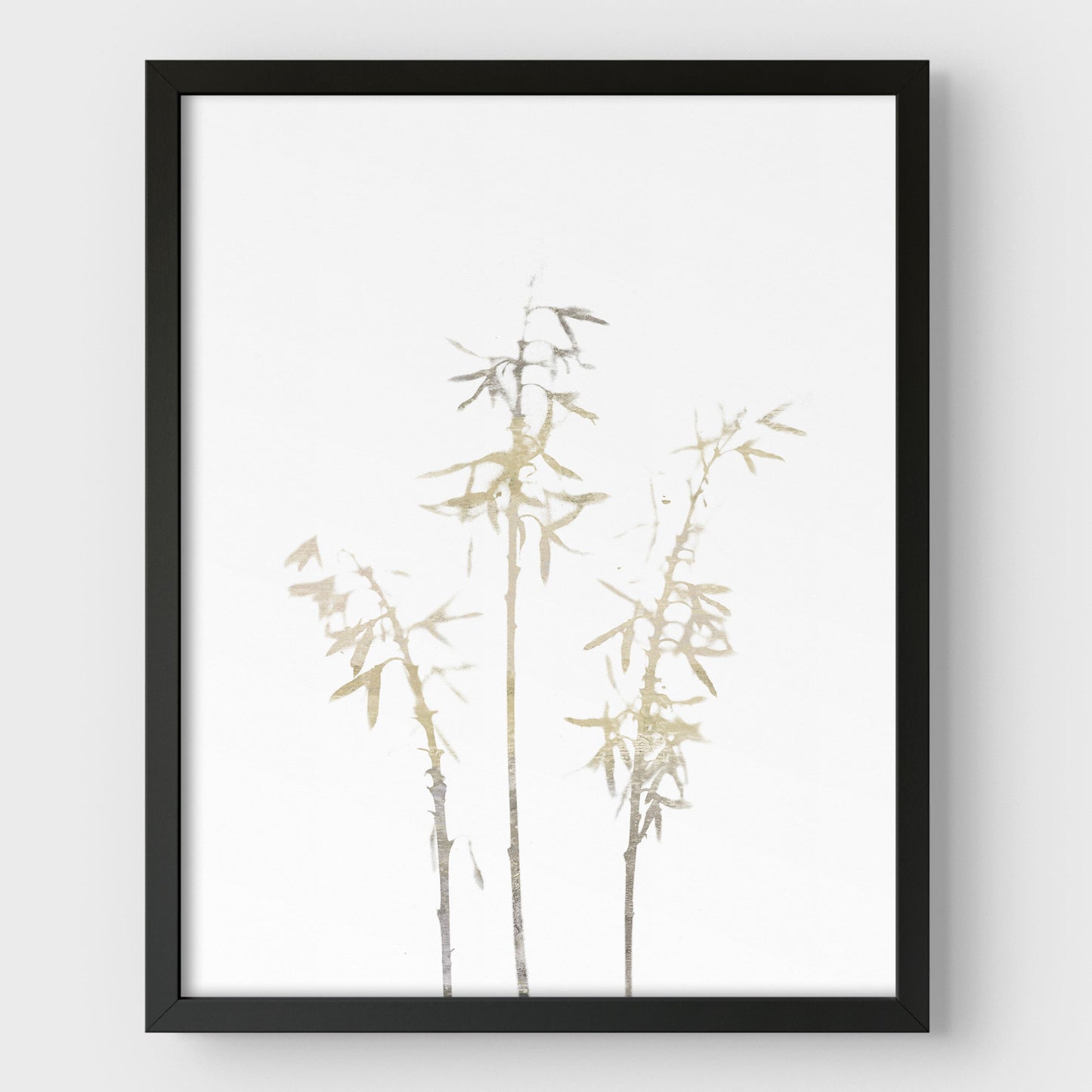 Beige Bamboo Print