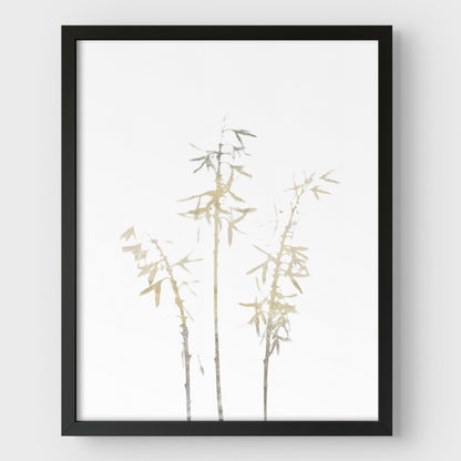 Beige Bamboo Print