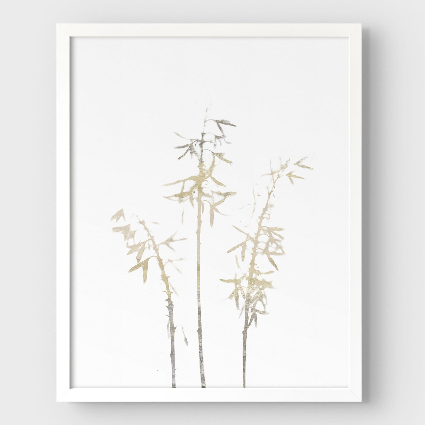 Beige Bamboo Print