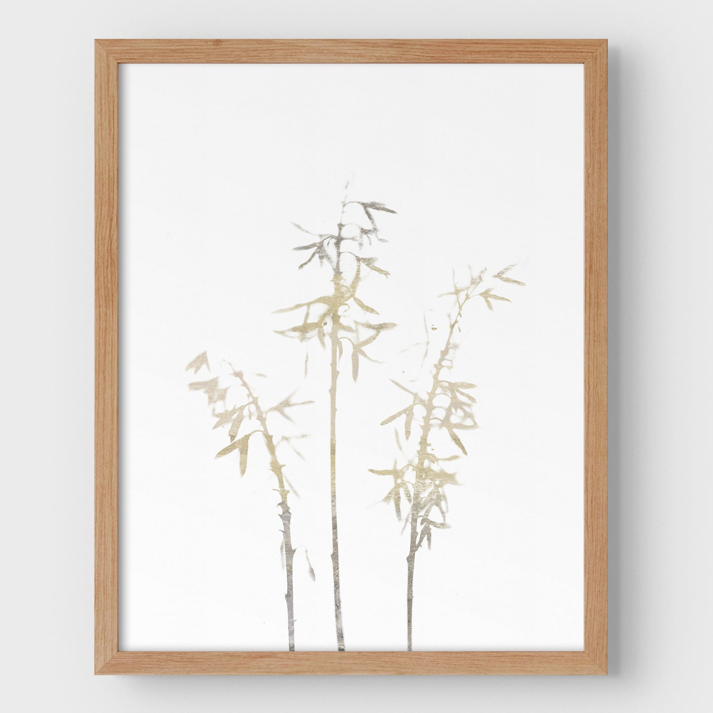 Beige Bamboo Print