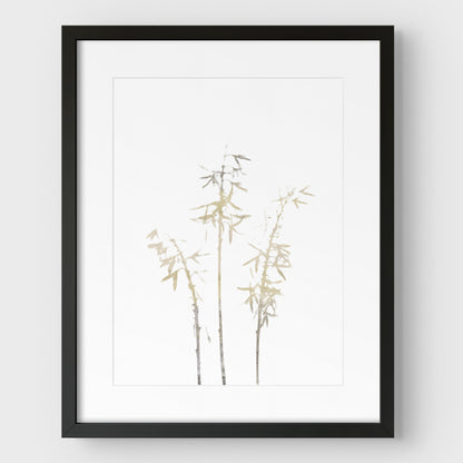 Beige Bamboo Print