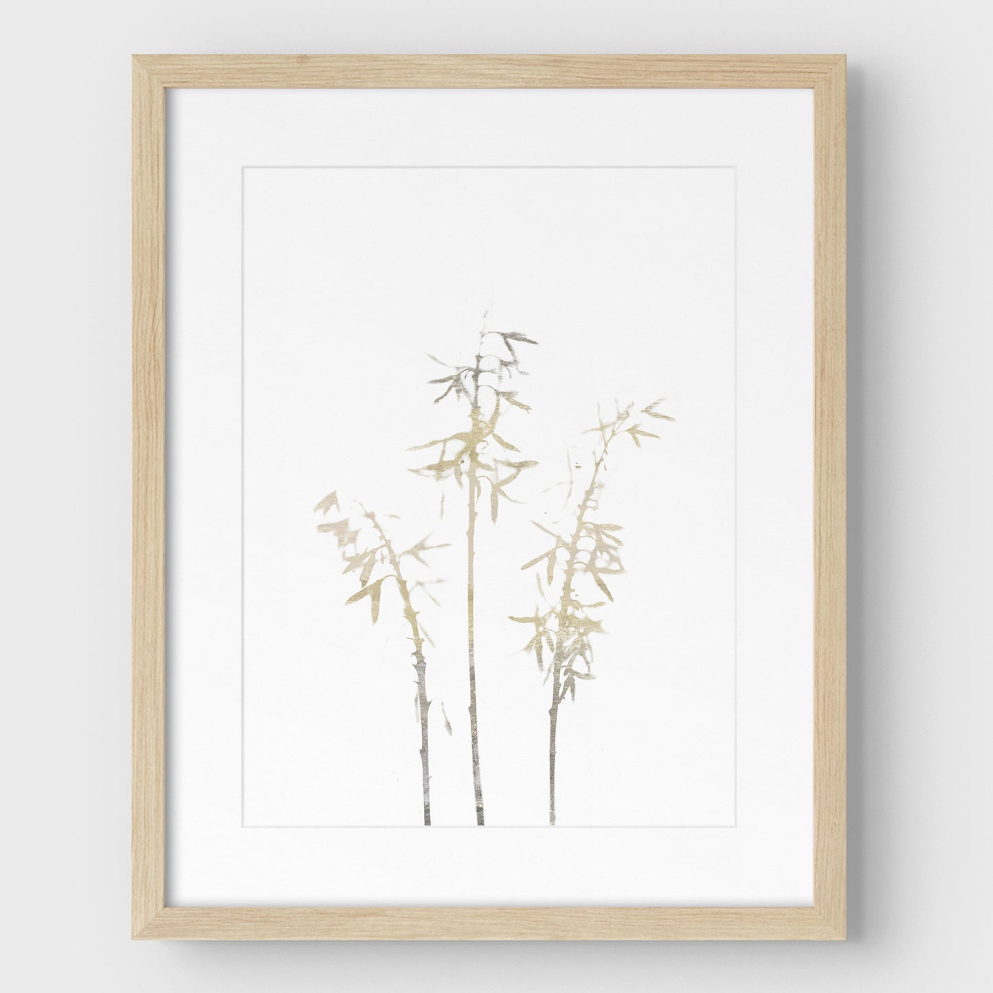 Beige Bamboo Print