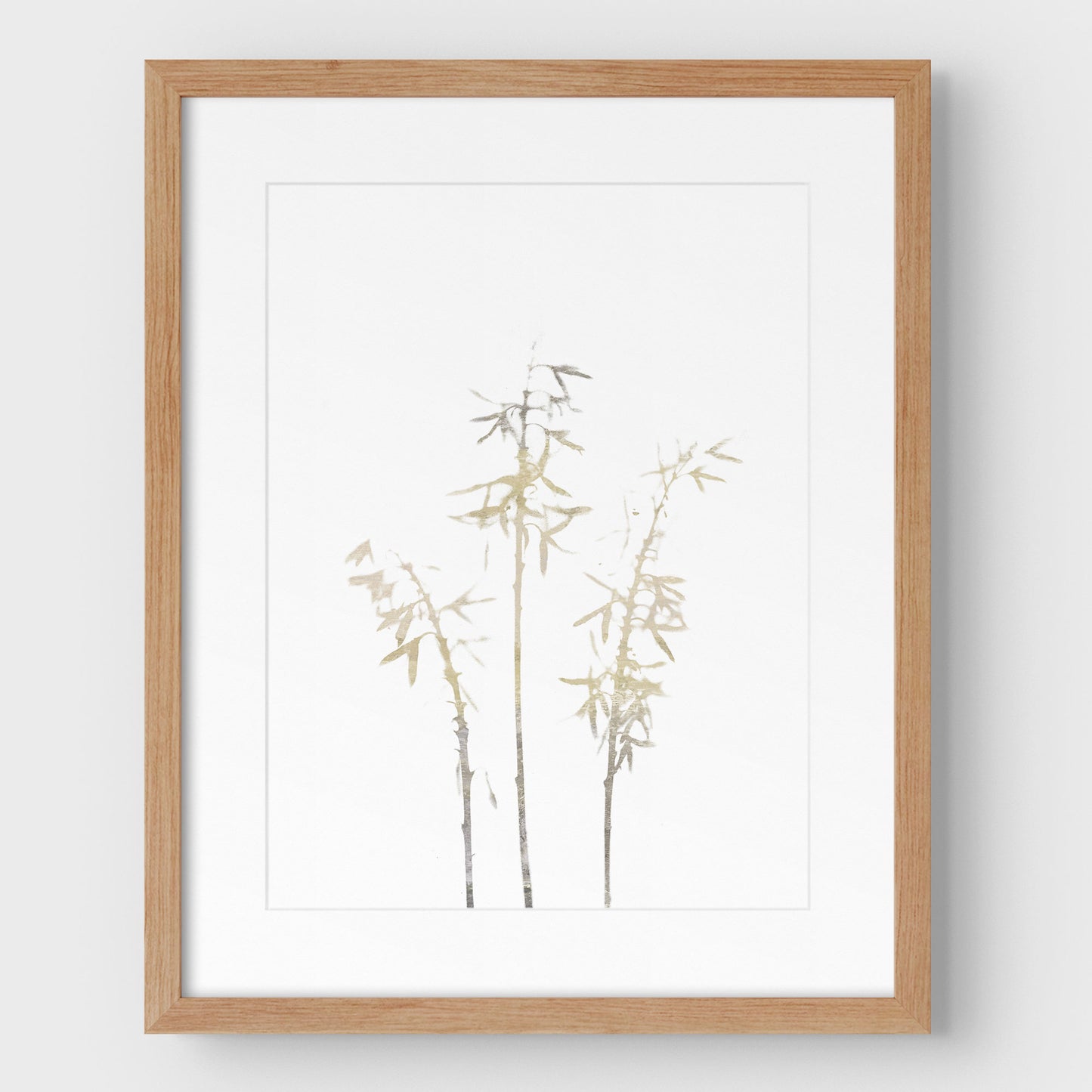 Beige Bamboo Print
