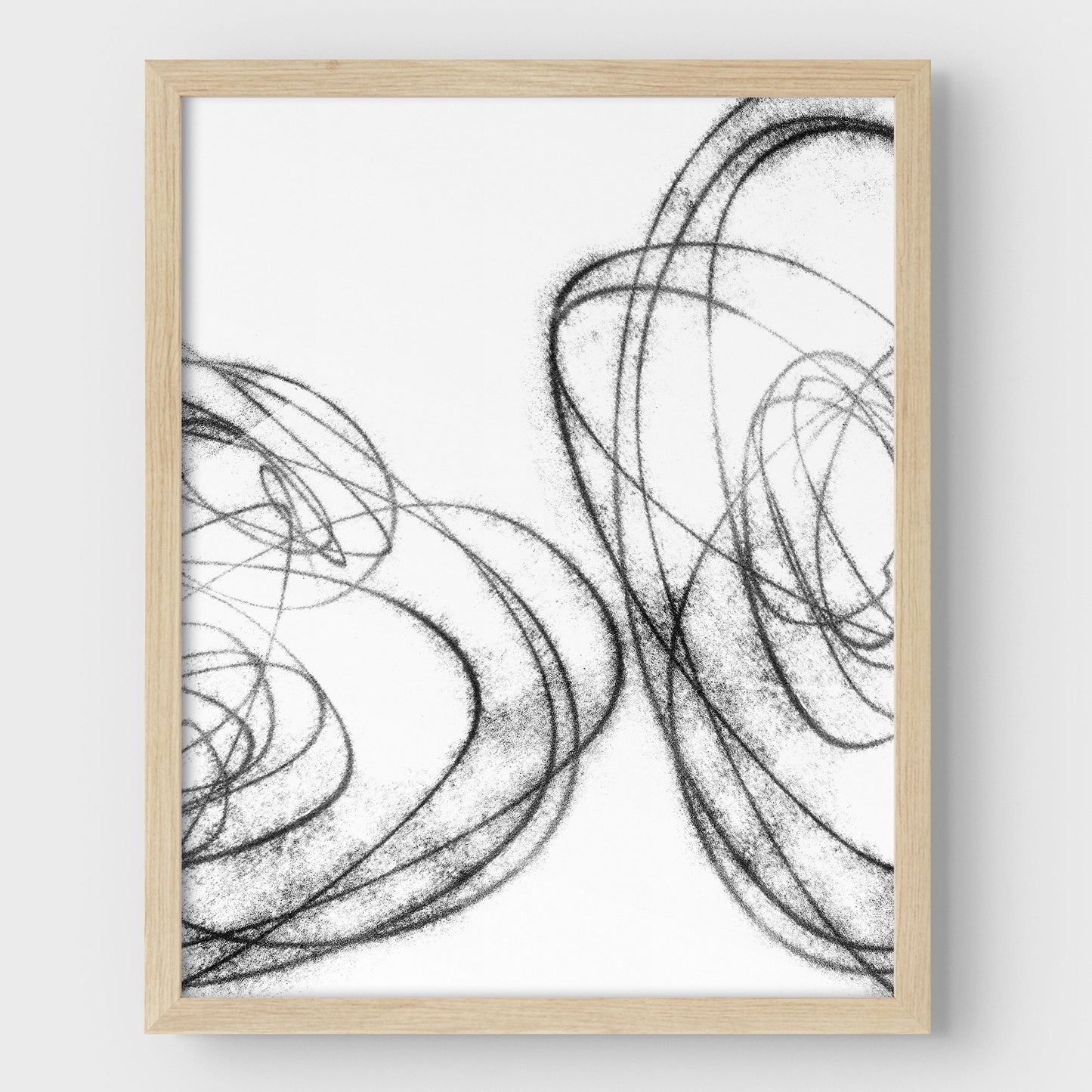 Black and White Scribble II Print