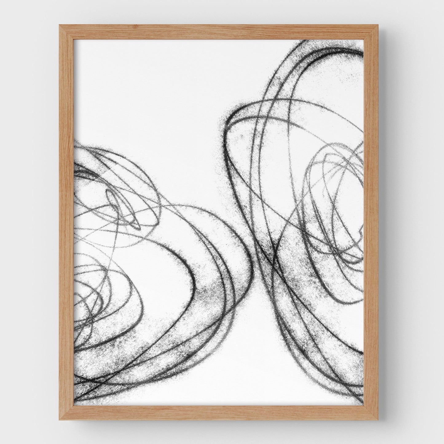 Black and White Scribble II Print