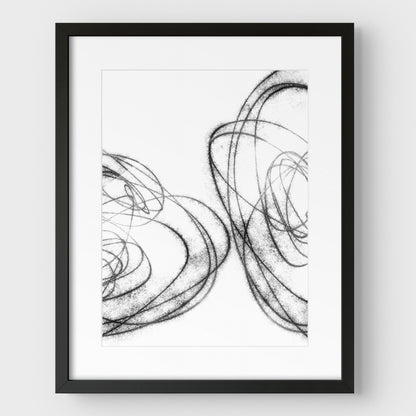 Black and White Scribble II Print