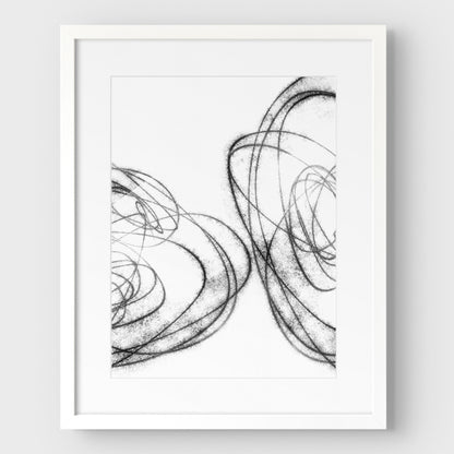 Black and White Scribble II Print