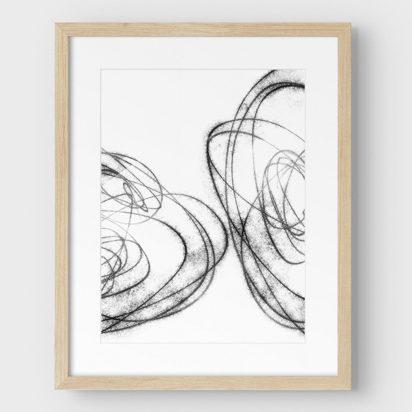 Black and White Scribble II Print