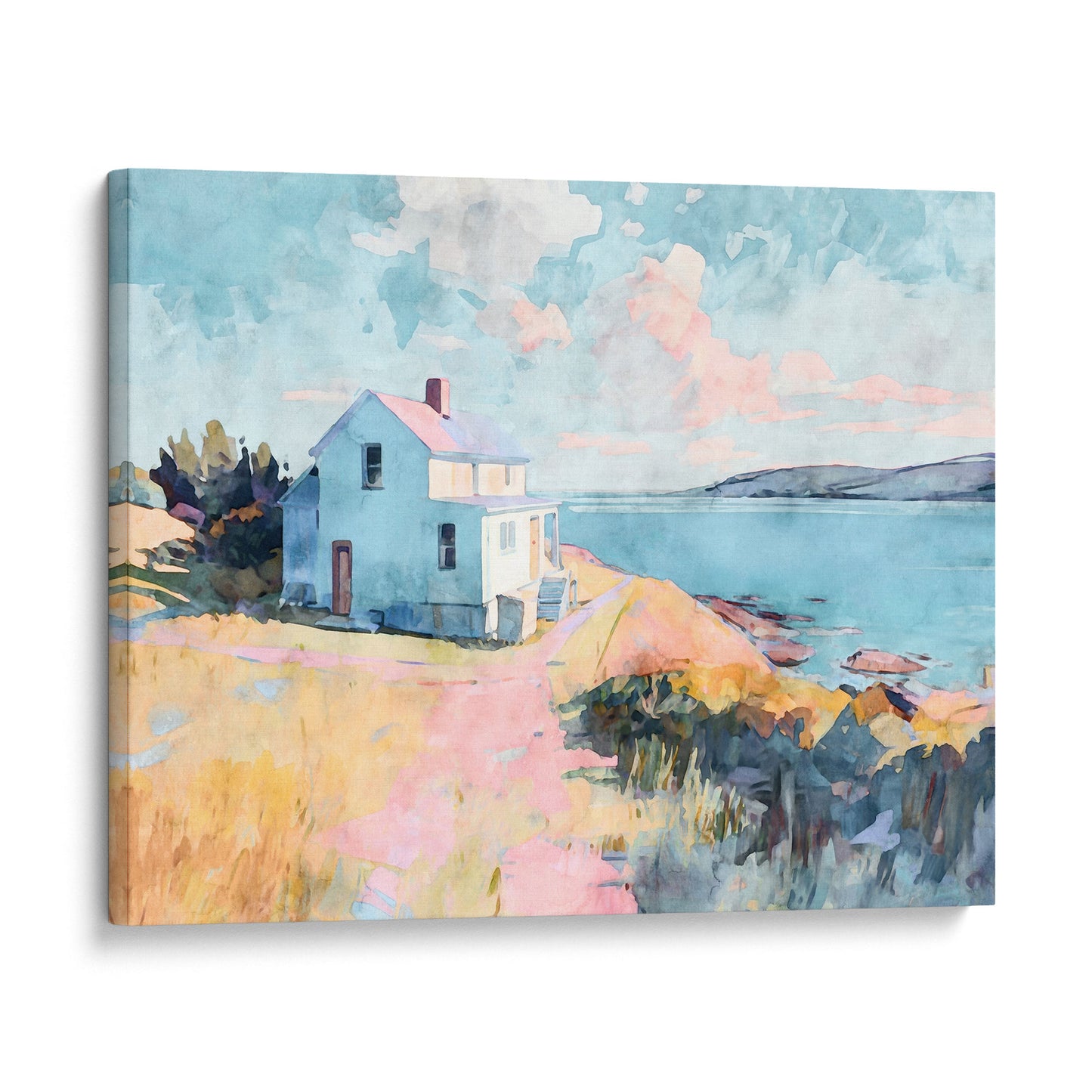 Coastal Cottage Art Print