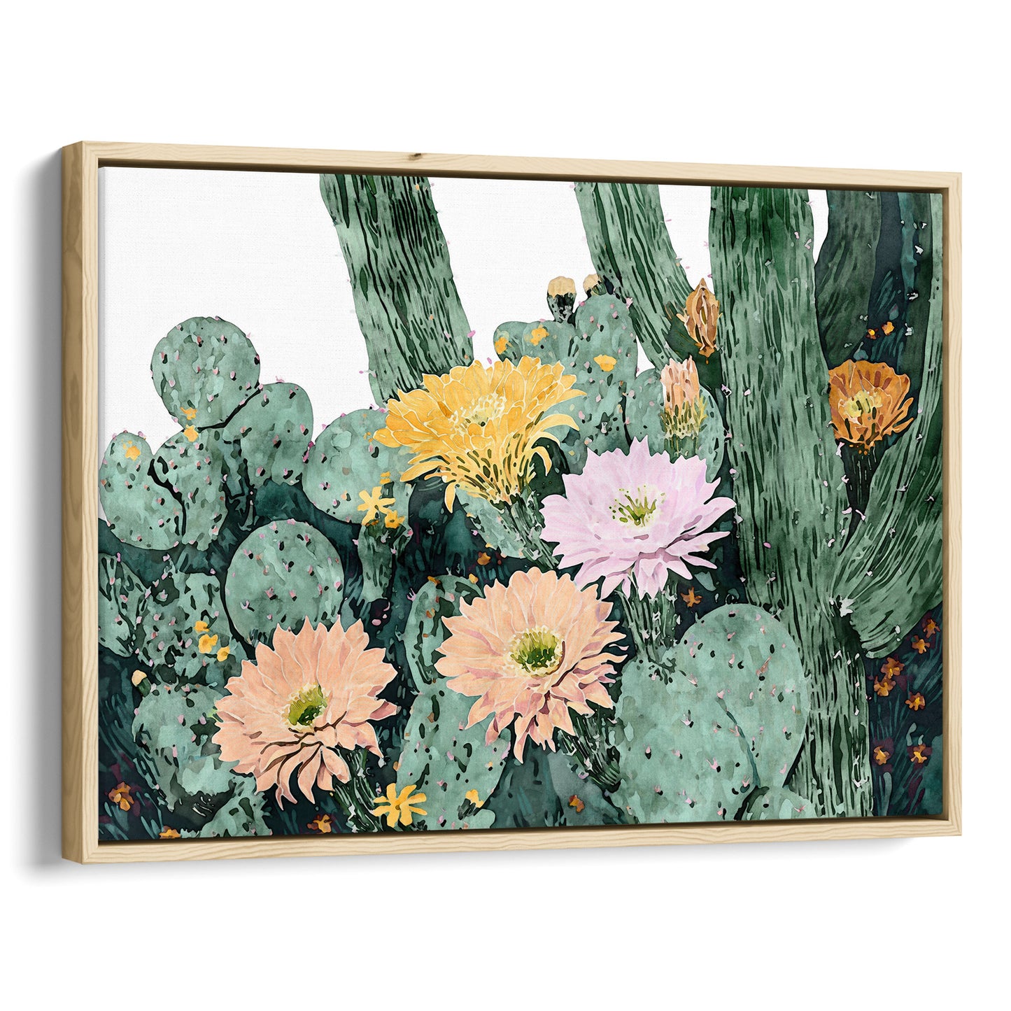Cactus Bloom Watercolor Art Print