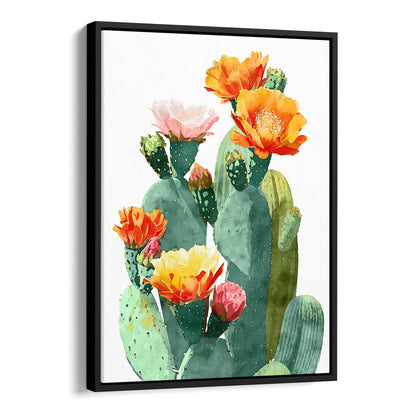 Southwest Flowering Cactus Watercolor Art Print