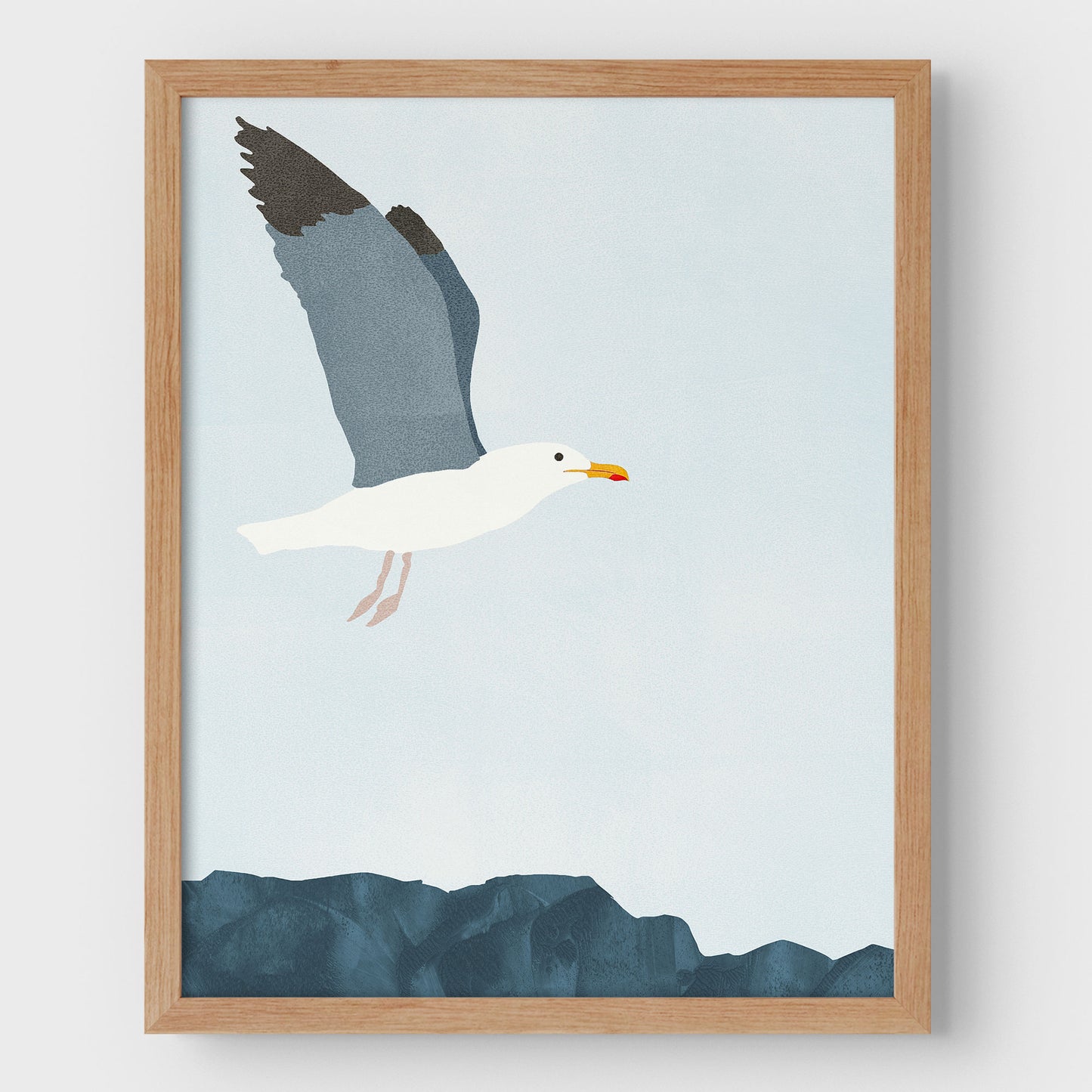 Seagull in Flight Print