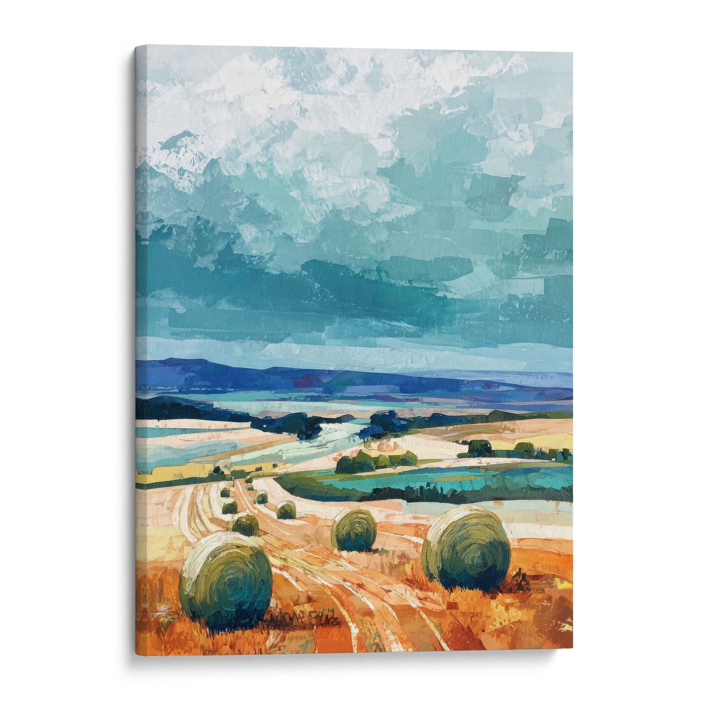 Stormy Farmland Art Print
