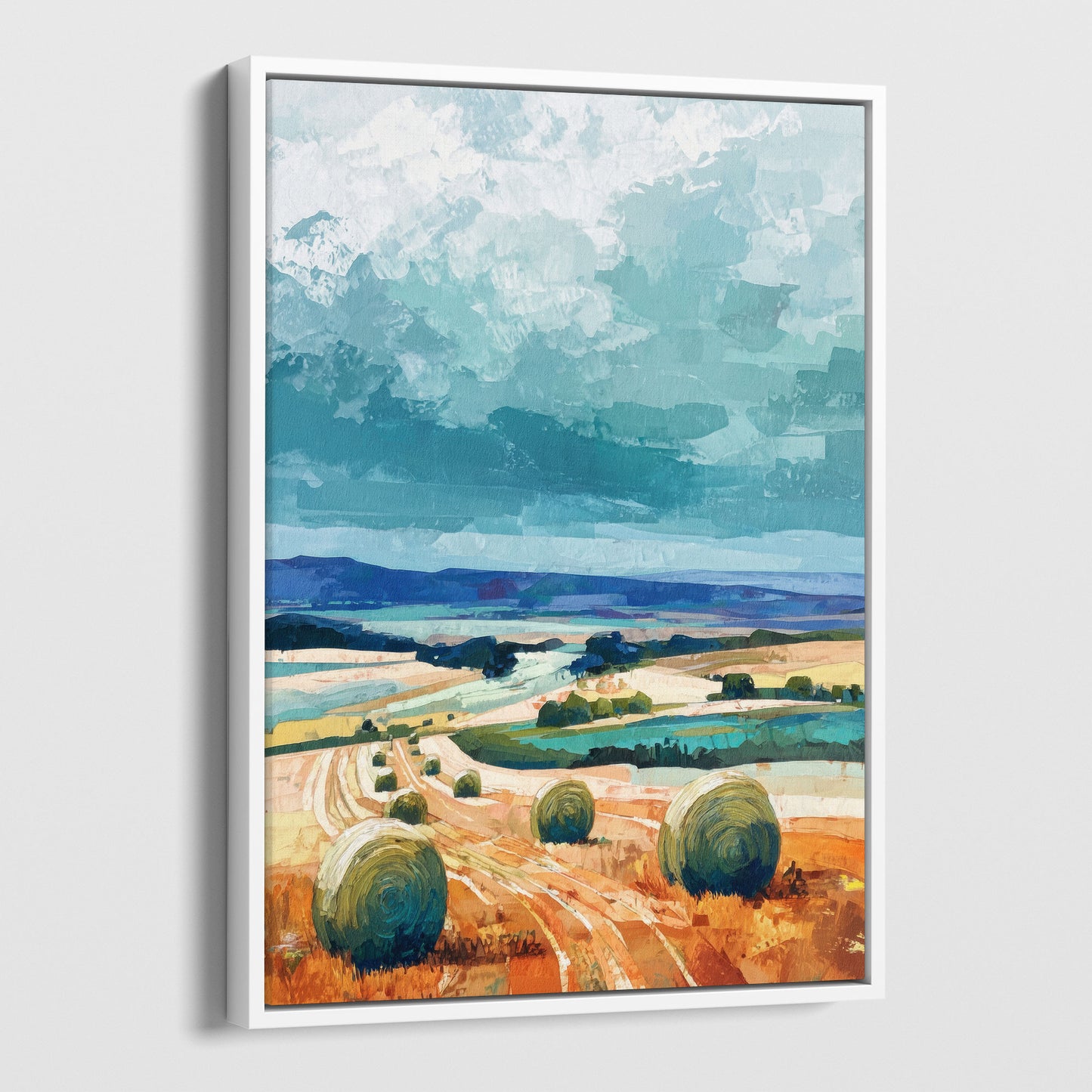 Stormy Farmland Art Print