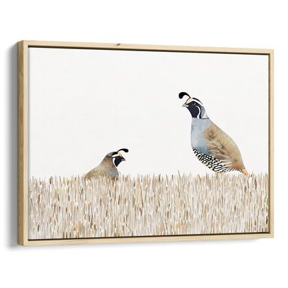 Minimalist California Quail Watercolor Print