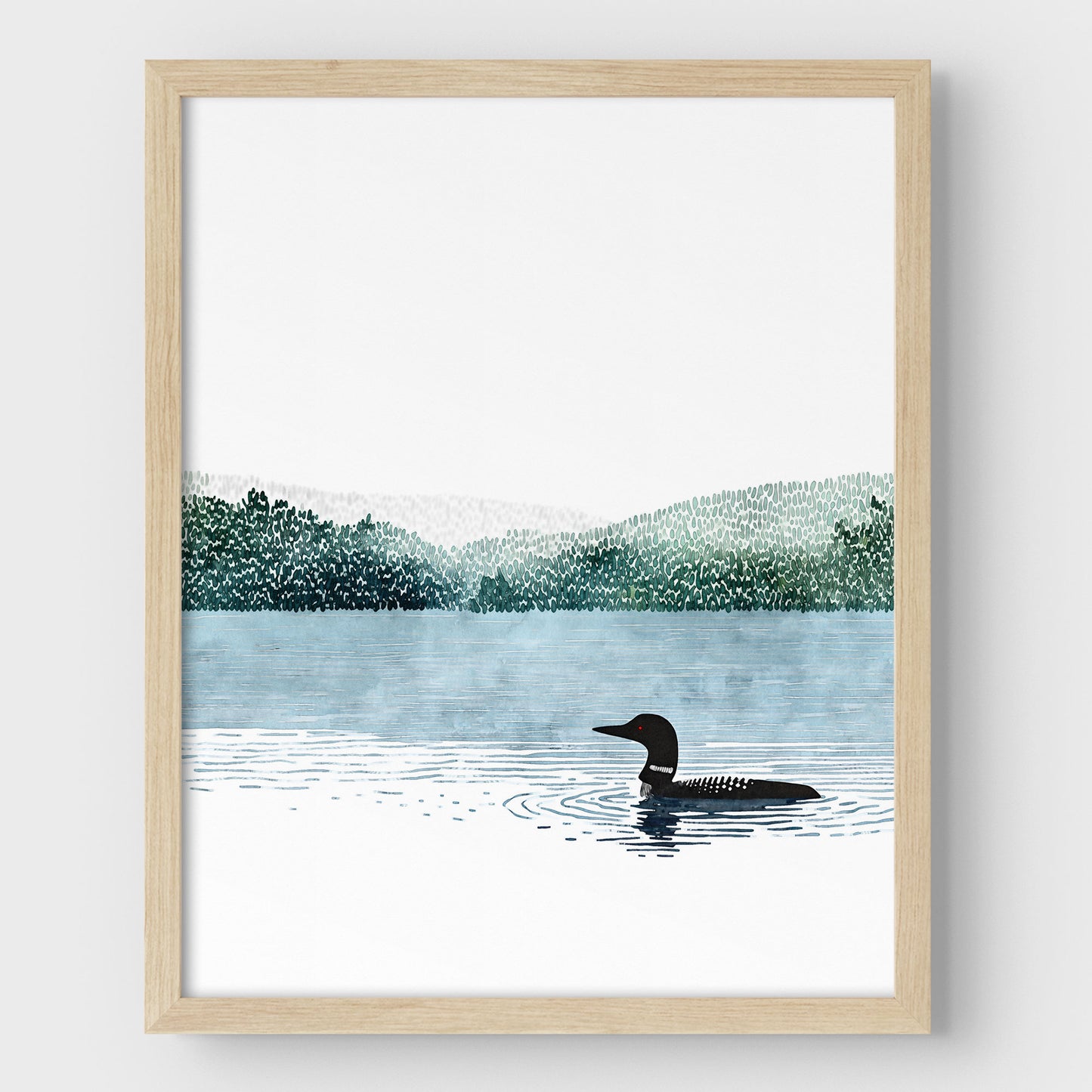 Common Loon Minimalist Art Print