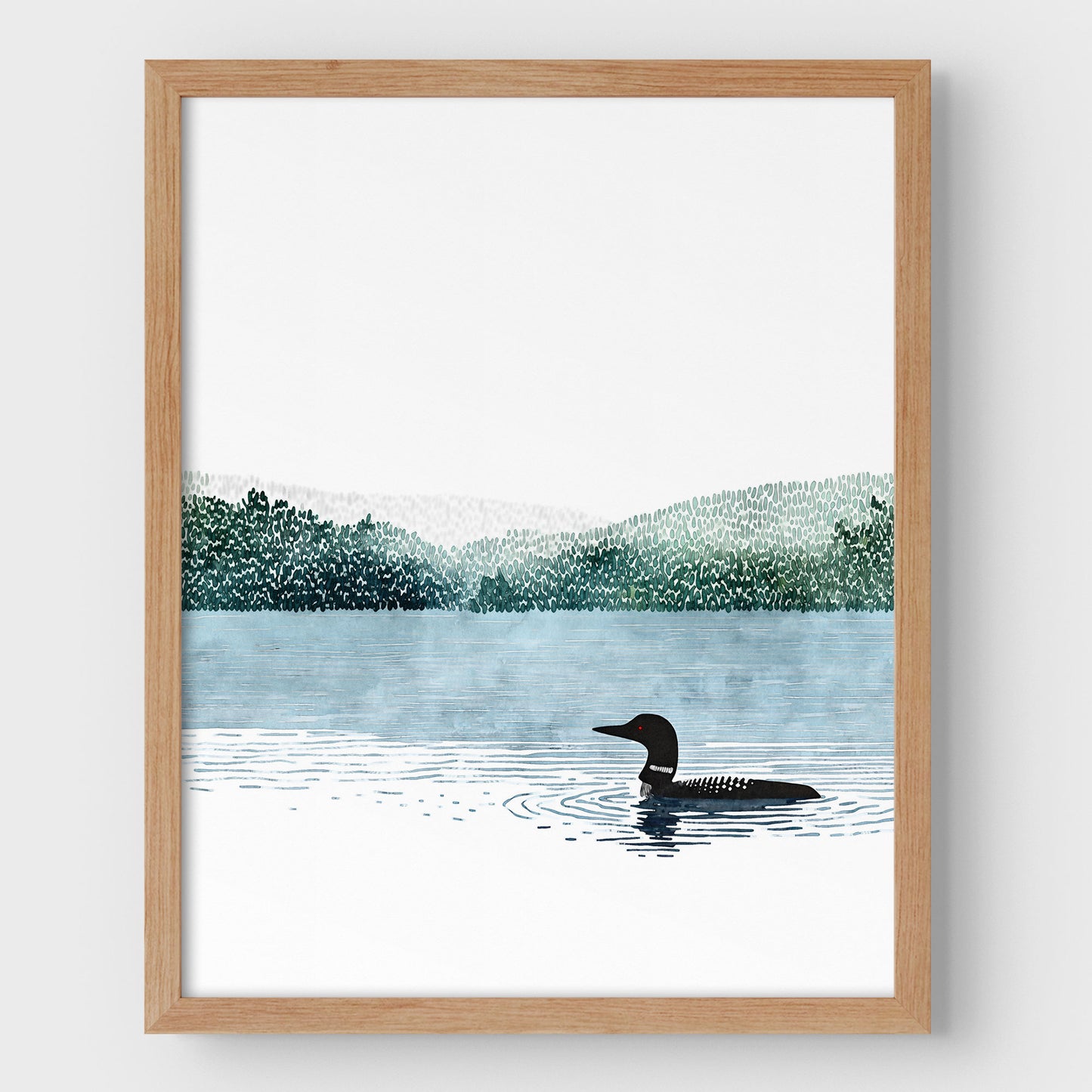 Common Loon Minimalist Art Print