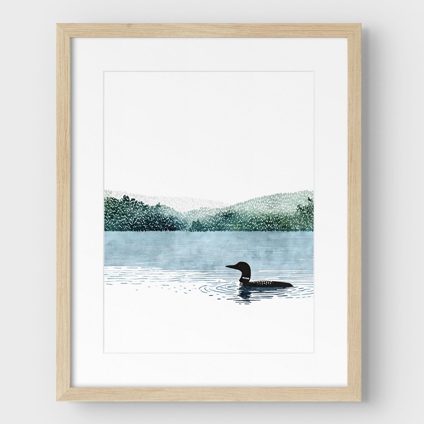 Common Loon Minimalist Art Print