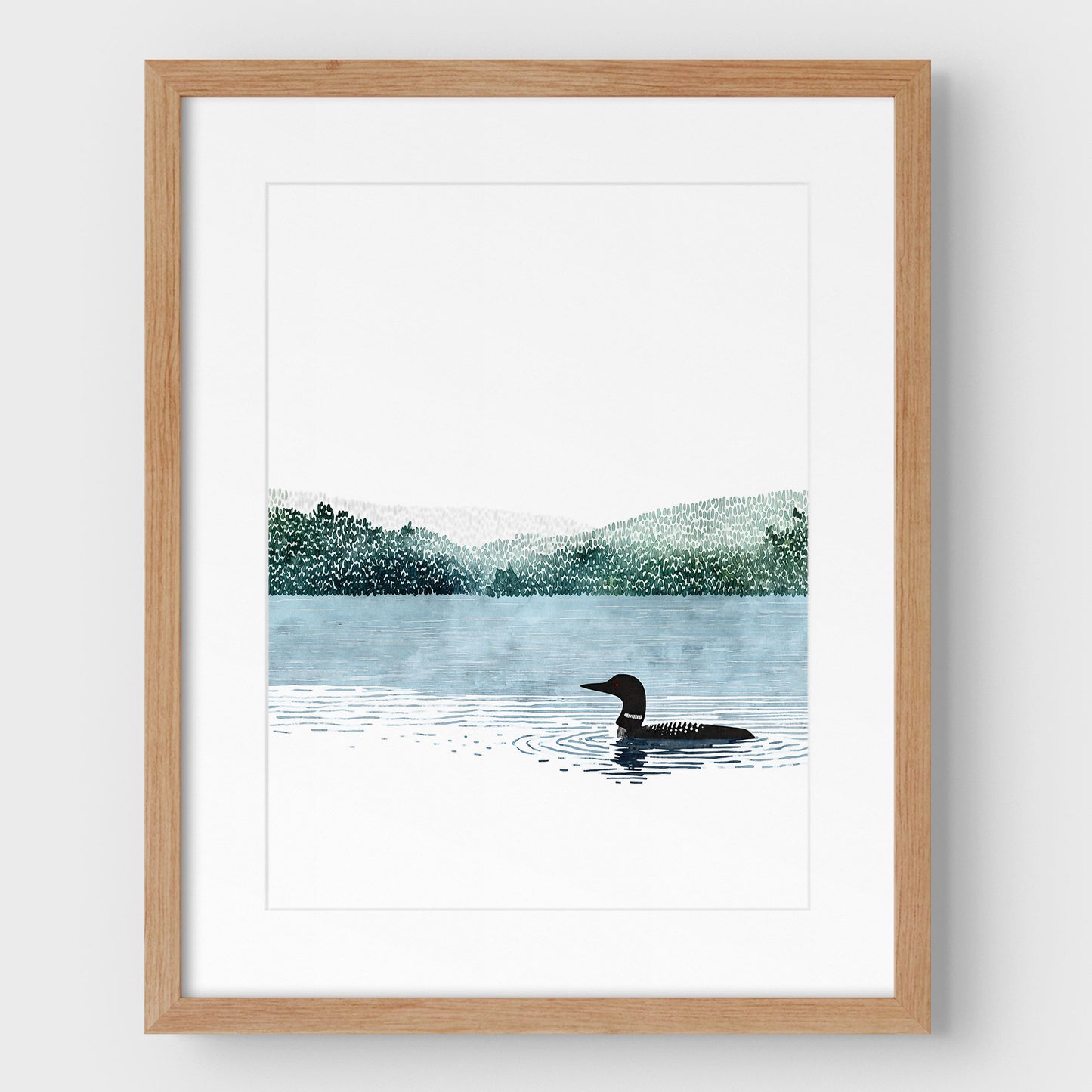 Common Loon Minimalist Art Print