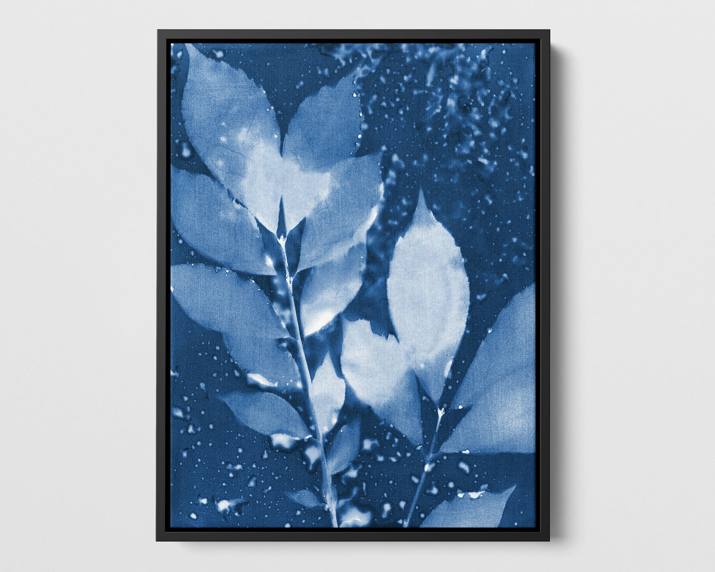 Moody Leaves Cyanotype Print