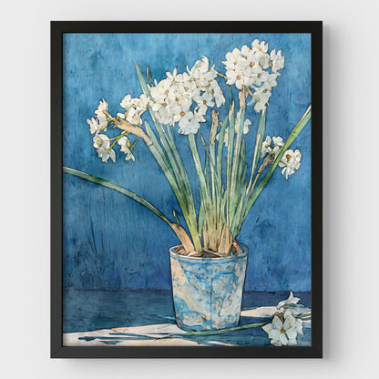 Paperwhite Narcissus Watercolor Print