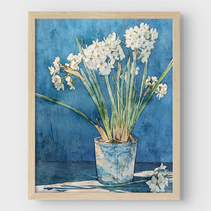 Paperwhite Narcissus Watercolor Print