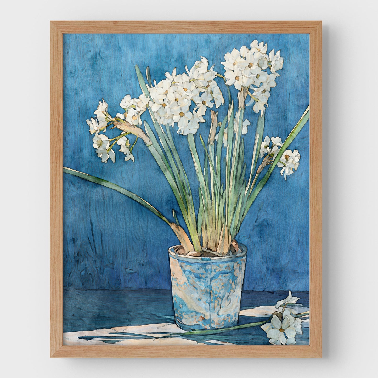 Paperwhite Narcissus Watercolor Print