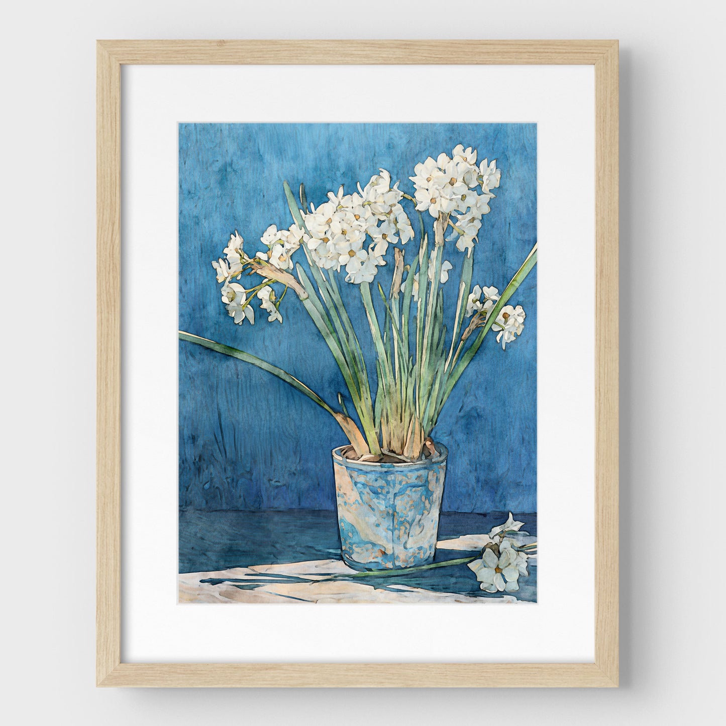Paperwhite Narcissus Watercolor Print