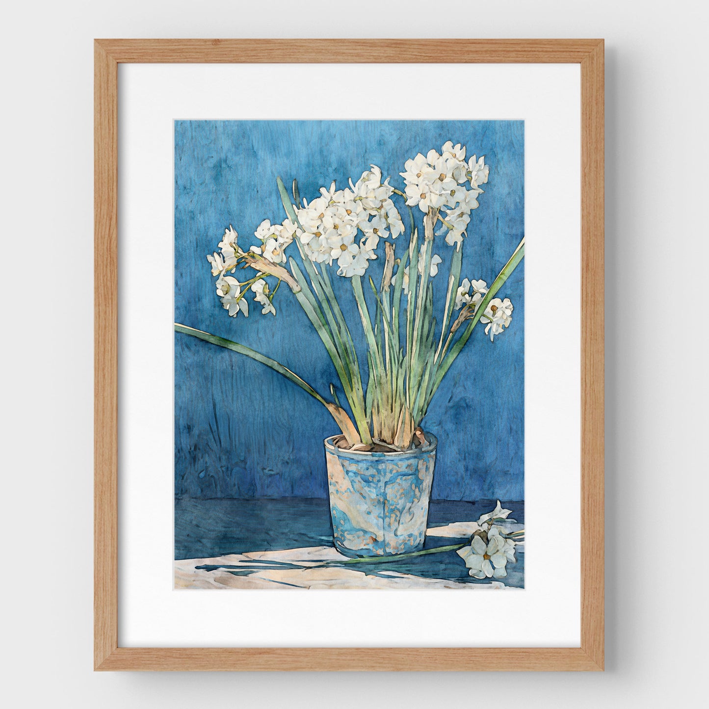 Paperwhite Narcissus Watercolor Print