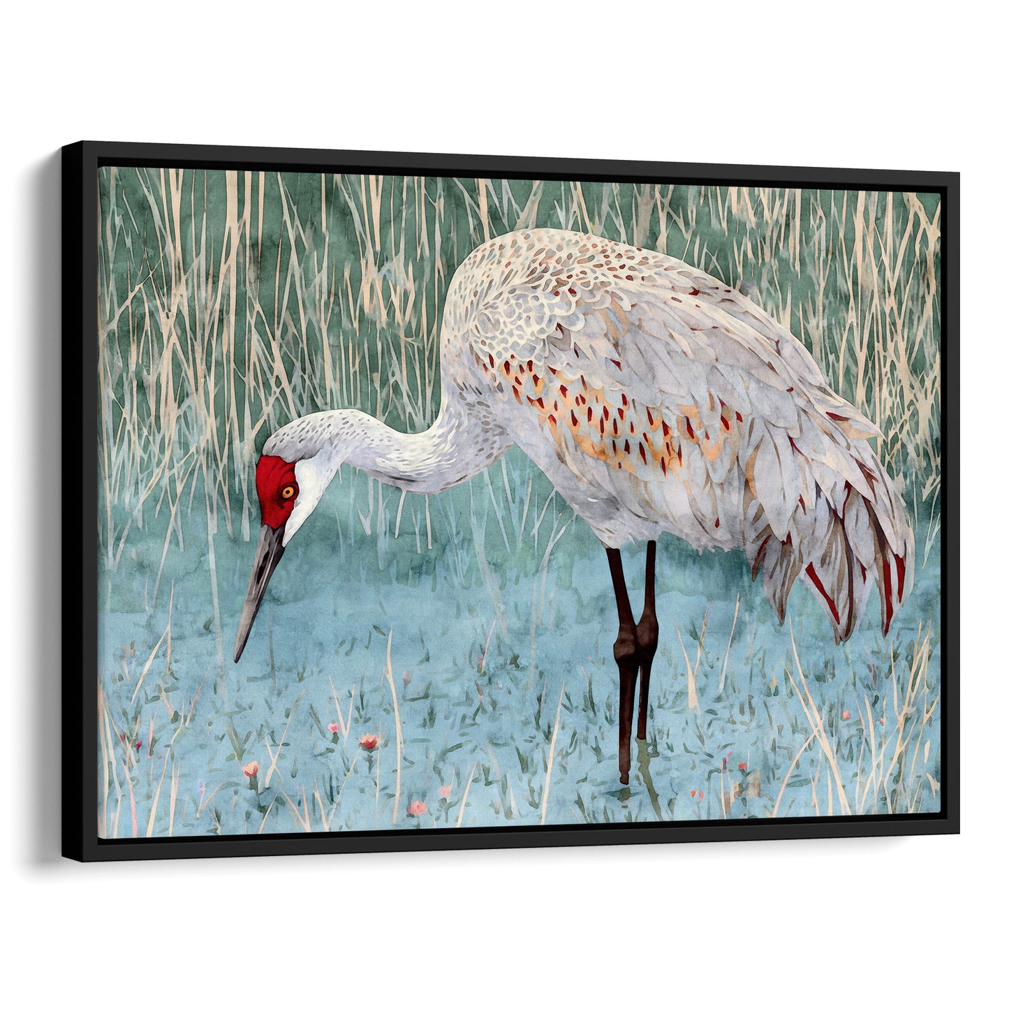 Sandhill Crane Watercolor Print