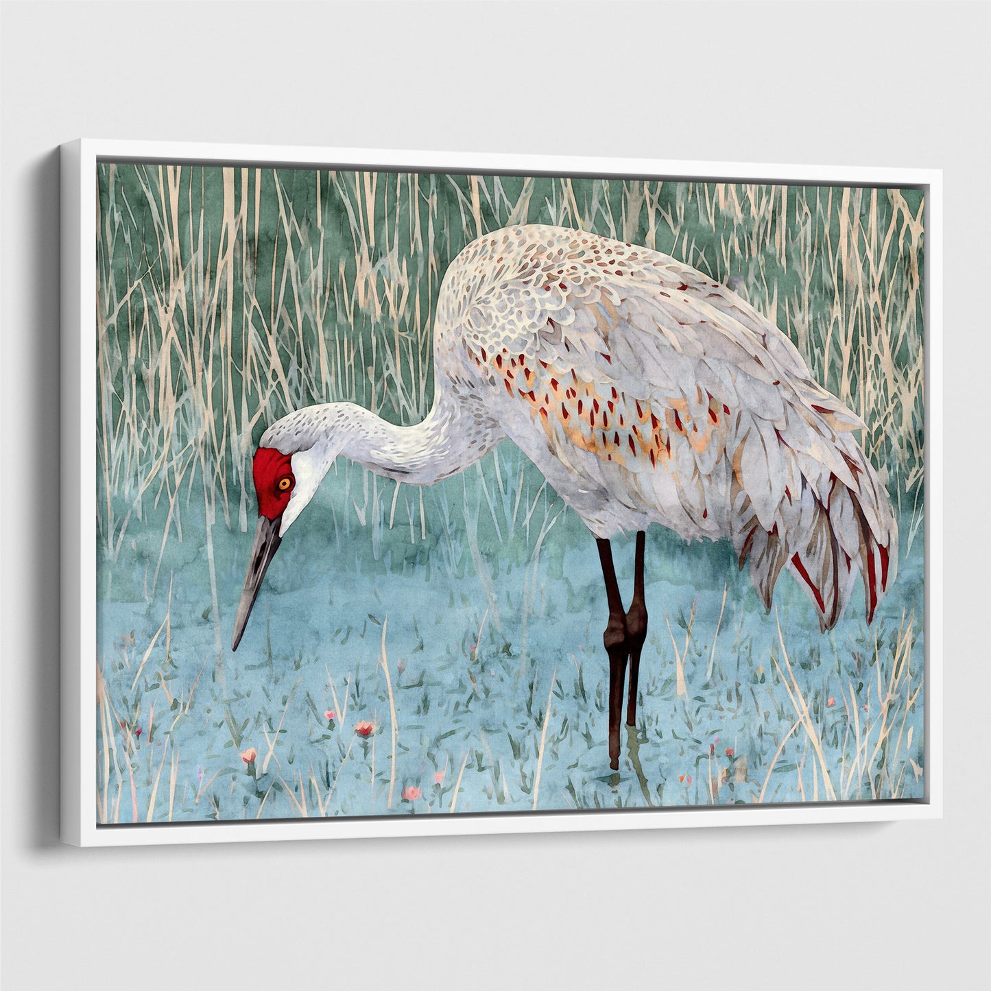 Sandhill Crane Watercolor Print