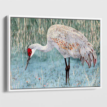 Sandhill Crane Watercolor Print