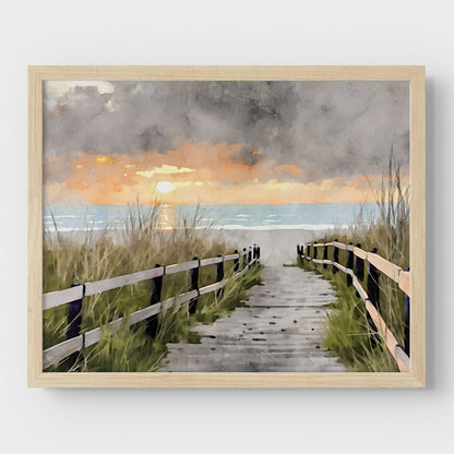 Boardwalk to the Beach Print