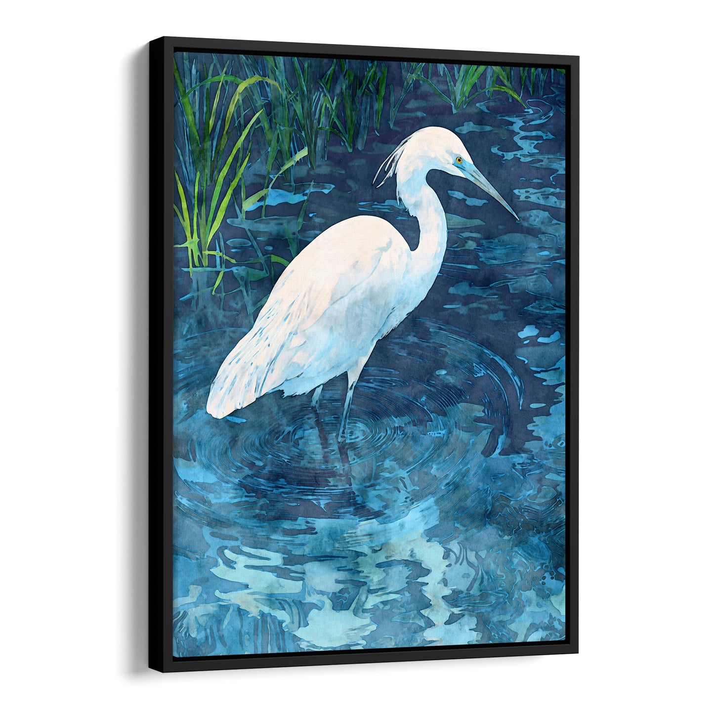 Snowy Egret Watercolor Print