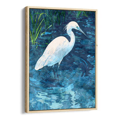 Snowy Egret Watercolor Print