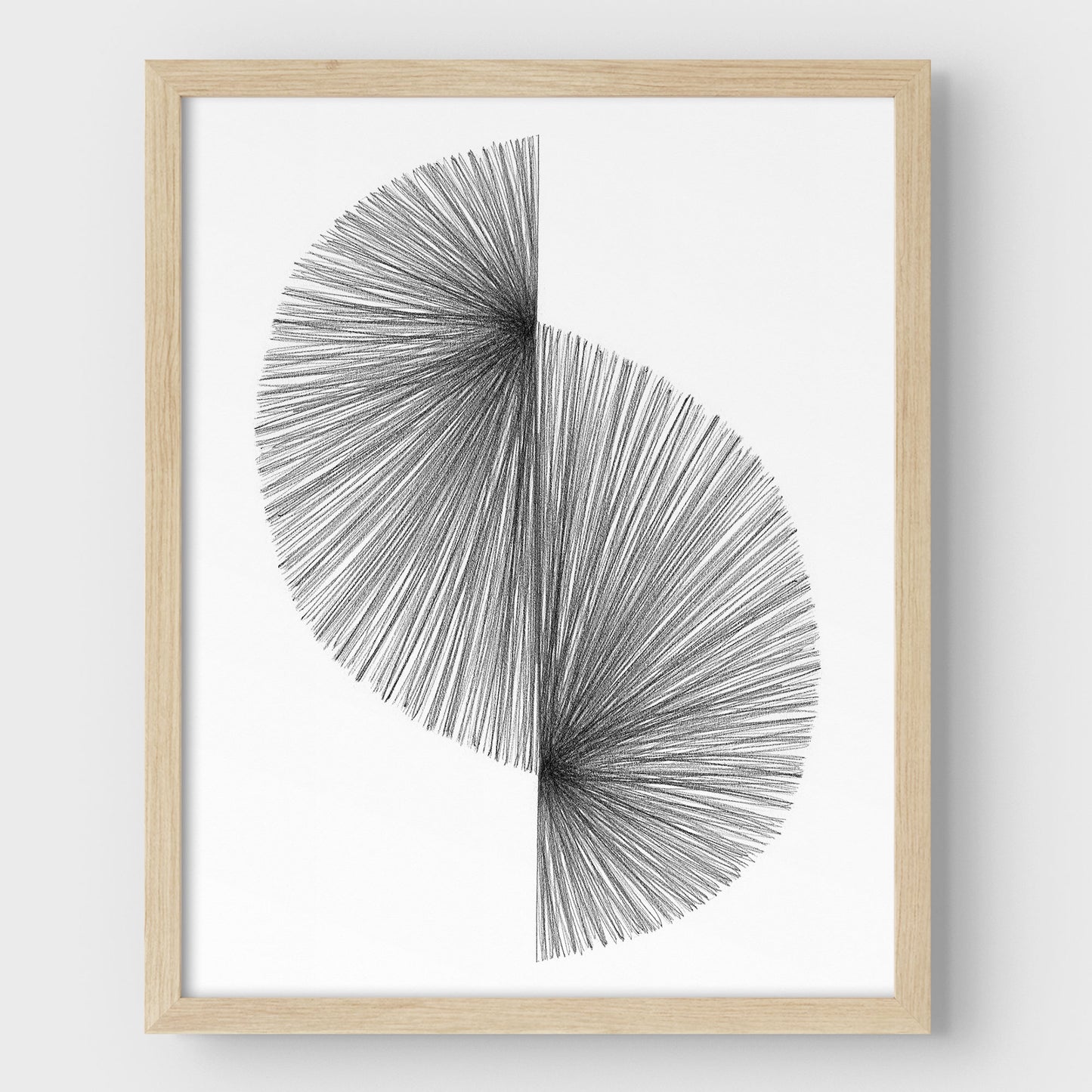 Wave Line Drawing Print