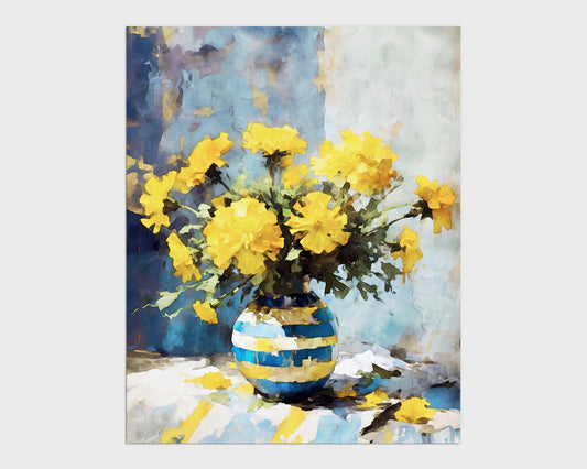 Yellow Marigolds Still Life