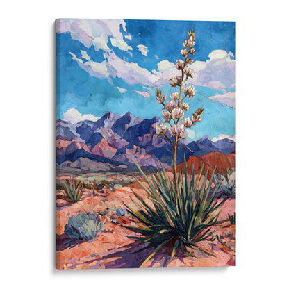 Yucca Desert Bloom Art Print