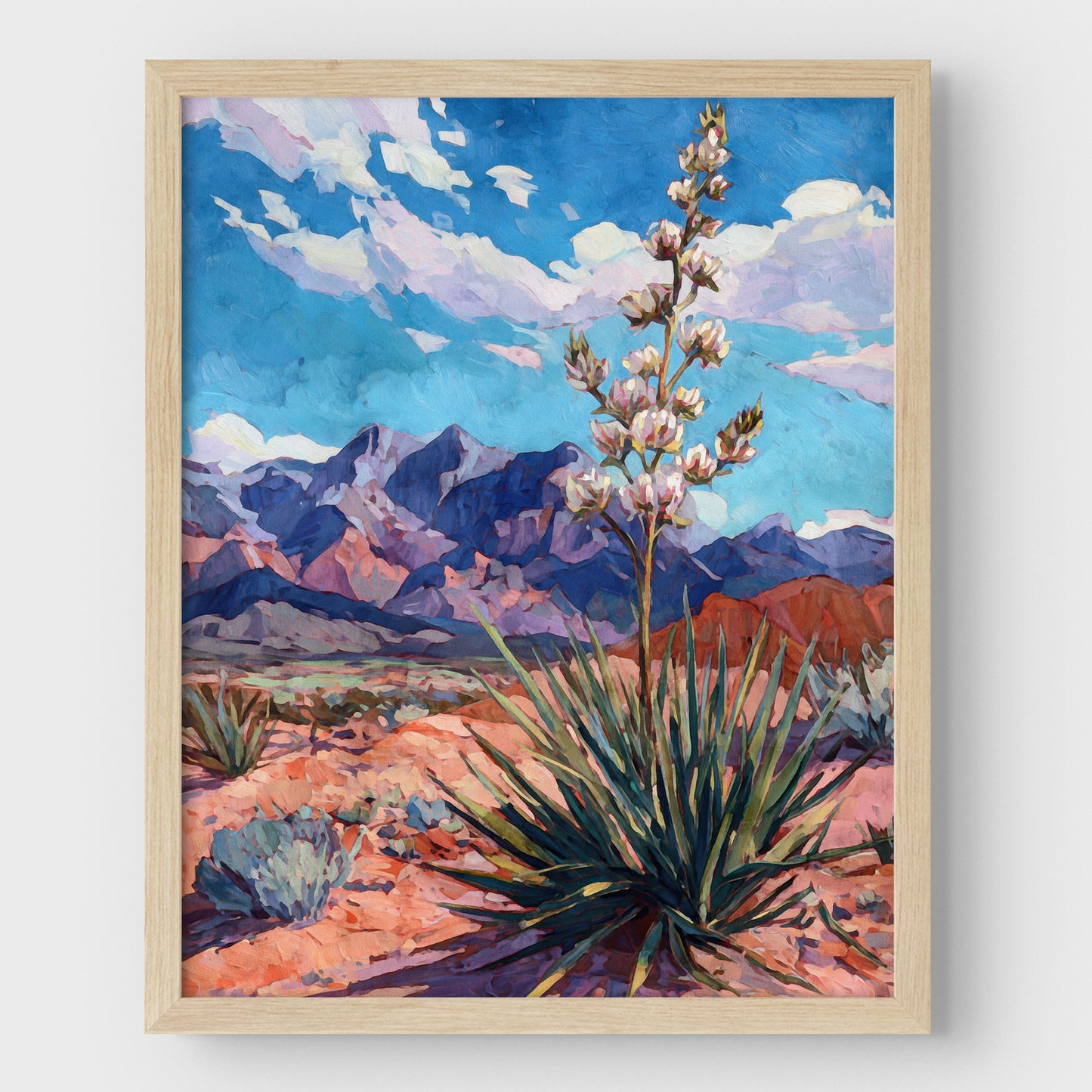 Yucca Desert Bloom Art Print