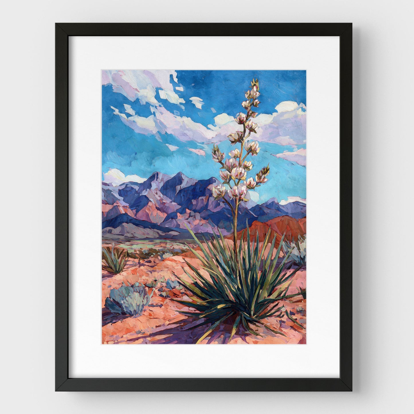 Yucca Desert Bloom Art Print