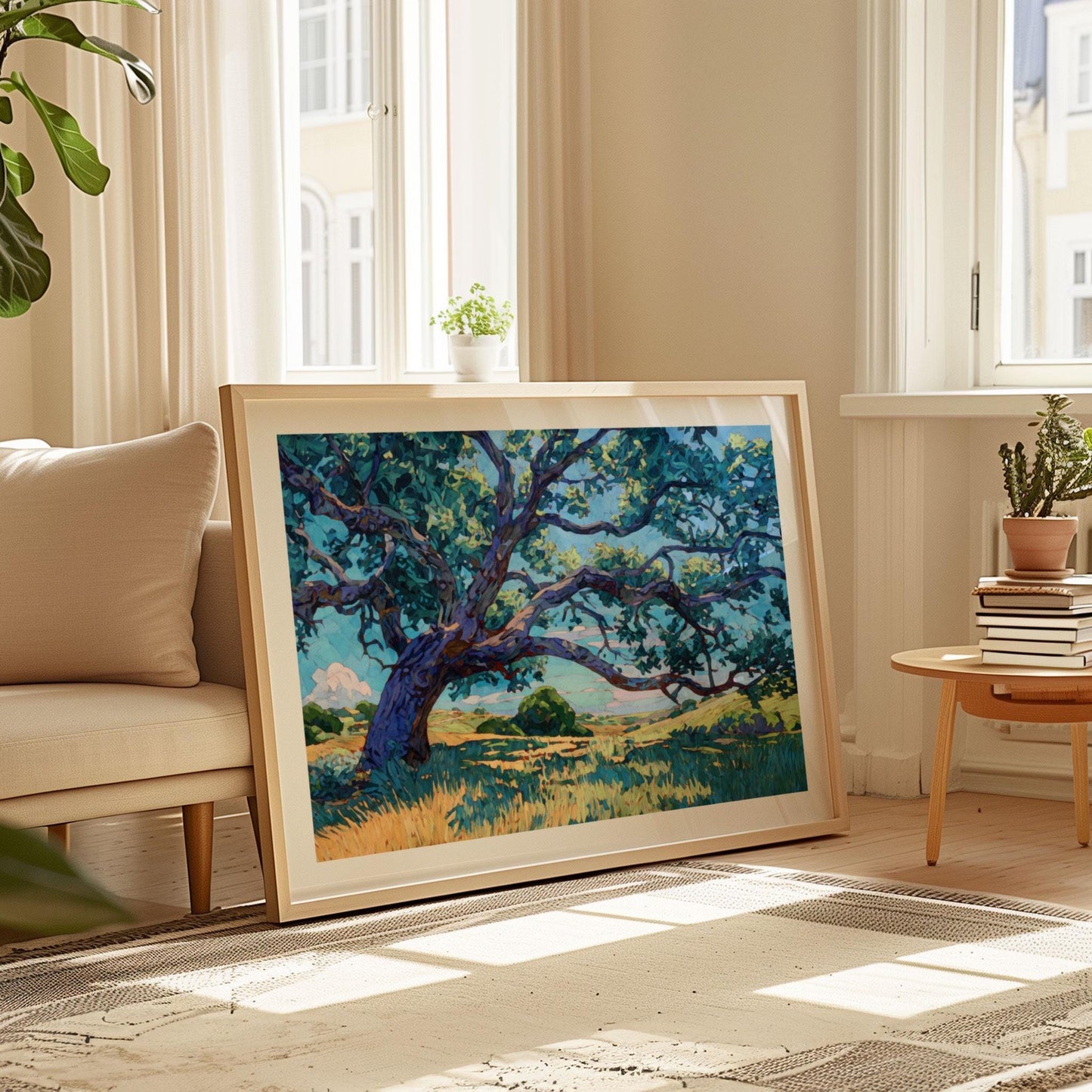 Texas Live Oak Tree Art Print