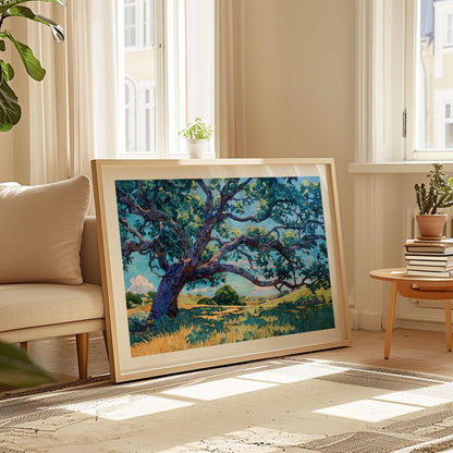 Texas Live Oak Tree Art Print